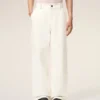 Pantalones de trabajo de algodón blanco