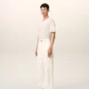 Pantalones de trabajo de algodón blanco
