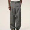 Pantalones de trabajo de lana nueva grises
