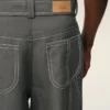 Pantalones de trabajo de lana nueva grises