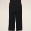 Pantalones de trabajo de lana virgen negros