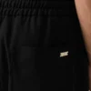 Pantalones negros de lana nueva con cintura elástica
