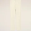 Pantalones rectos de lana blancos