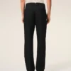 Pantalones rectos de lana negros Pantalones rectos de lana negros