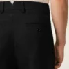 Pantalones rectos de lana negros
