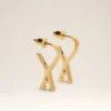 Pendientes de aro pequeños Ami de Coeur de latón dorado Pendientes de aro pequeños Ami de Coeur de latón dorado