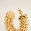 Pendientes de latón dorado con perlas Pendientes de latón dorado con perlas