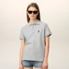 Polo Ami de Coeur de algodón gris Polo Ami de Coeur de algodón gris