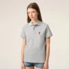 Polo Ami de Coeur de algodón gris Polo Ami de Coeur de algodón gris