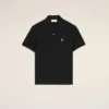 Polo Ami de Coeur de algodón negro de manga corta