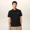 Polo Ami de Coeur de algodón negro de manga corta