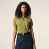 Polo de manga corta de lana verde Ami de Coeur Polo Polo de manga corta de lana verde Ami de Coeur Polo