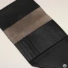 Portapasaportes tipo sobre Etienne de piel de taurillón negra