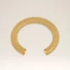 Pulsera de latón dorado con perlas Pulsera de latón dorado con perlas