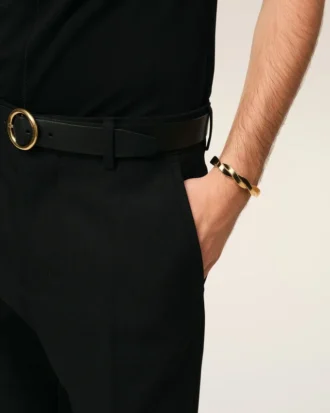 Pulsera trenzada de latón dorado Pulsera trenzada de latón dorado