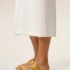 Sandalias con hebilla de piel de vaca amarilla Sandalias con hebilla de piel de vaca amarilla