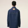 Sobrecamisa de algodón azul Ami de Coeur Sobrecamisa de algodón azul Ami de Coeur