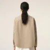 Sobrecamisa de punto de algodón beige Ami de Coeur Sobrecamisa de punto de algodón beige Ami de Coeur
