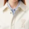 Sobrecamiseta de punto de algodón blanco Ami de Coeur Sobrecamiseta de punto de algodón blanco Ami de Coeur