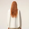 Sobrecamiseta de punto de algodón blanco Ami de Coeur Sobrecamiseta de punto de algodón blanco Ami de Coeur