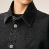 Sobrecamiseta de punto de algodón negro Ami de Coeur Sobrecamiseta de punto de algodón negro Ami de Coeur