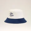 Sombrero Ami Paris de algodón azul y blanco