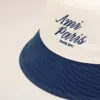 Sombrero Ami Paris de algodón azul y blanco