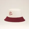 Sombrero Ami Paris de algodón rojo y blanco Sombrero Ami Paris de algodón rojo y blanco