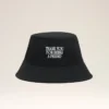 Sombrero de algodón negro con bordado «Thank You for Being a Friend» Sombrero de algodón negro con bordado «Thank You for Being a Friend»