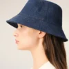 Sombrero de algodón vaquero azul con parche Ami Paris Heritage Sombrero de algodón vaquero azul con parche Ami Paris Heritage