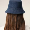Sombrero de algodón vaquero azul con parche Ami Paris Heritage Sombrero de algodón vaquero azul con parche Ami Paris Heritage