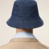 Sombrero de algodón vaquero azul con parche Ami Paris Heritage Sombrero de algodón vaquero azul con parche Ami Paris Heritage