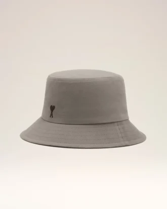Sombrero de pescador Ami de Coeur de algodón gris