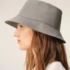Sombrero de pescador Ami de Coeur de algodón gris Sombrero de pescador Ami de Coeur de algodón gris