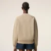 Sudadera «Ami de Coeur» de algodón beige con relieve Sudadera «Ami de Coeur» de algodón beige con relieve