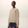Sudadera «Ami de Coeur» de algodón beige con relieve Sudadera «Ami de Coeur» de algodón beige con relieve