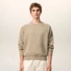 Sudadera «Ami de Coeur» de algodón beige con relieve Sudadera «Ami de Coeur» de algodón beige con relieve