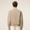 Sudadera «Ami de Coeur» de algodón beige con relieve Sudadera «Ami de Coeur» de algodón beige con relieve