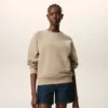 Sudadera «Ami de Coeur» de algodón beige con relieve Sudadera «Ami de Coeur» de algodón beige con relieve