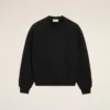 Sudadera «Ami de Coeur» de algodón negro con relieve Sudadera «Ami de Coeur» de algodón negro con relieve