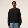 Sudadera «Ami de Coeur» de algodón negro con relieve Sudadera «Ami de Coeur» de algodón negro con relieve