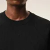 Sudadera «Ami de Coeur» de algodón negro con relieve Sudadera «Ami de Coeur» de algodón negro con relieve