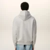 Sudadera con capucha Ami de Coeur de algodón gris con detalles en contraste Sudadera con capucha Ami de Coeur de algodón gris con detalles en contraste