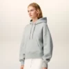 Sudadera con capucha Ami de Coeur de algodón gris con relieve Sudadera con capucha Ami de Coeur de algodón gris con relieve