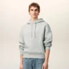 Sudadera con capucha Ami de Coeur de algodón gris con relieve Sudadera con capucha Ami de Coeur de algodón gris con relieve