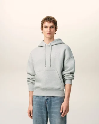 sudadera con capucha ami de coeur de algodn gris con relieve 2 330x413 - Sudadera con capucha Ami de Coeur de algod&oacute;n gris con relieve