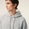 Sudadera con capucha Ami de Coeur de algodón gris con relieve Sudadera con capucha Ami de Coeur de algodón gris con relieve