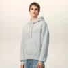 Sudadera con capucha Ami de Coeur de algodón gris con relieve Sudadera con capucha Ami de Coeur de algodón gris con relieve