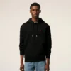 Sudadera con capucha Ami de Coeur Hoodie de algodón negro y rojo Sudadera con capucha Ami de Coeur Hoodie de algodón negro y rojo