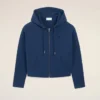 Sudadera con capucha y cremallera Ami de Coeur de algodón azul Sudadera con capucha y cremallera Ami de Coeur de algodón azul